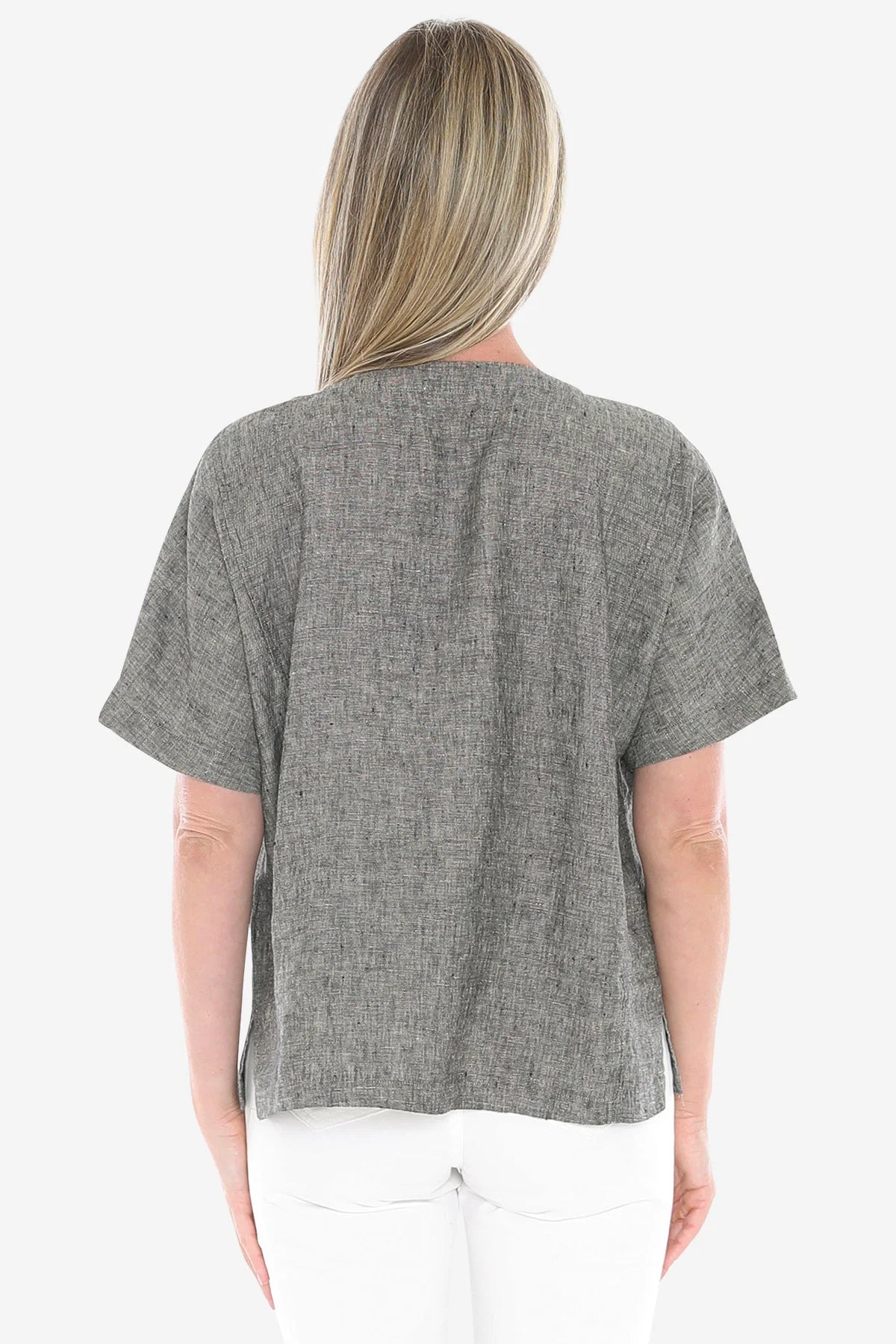 2 Pocket Linen Top