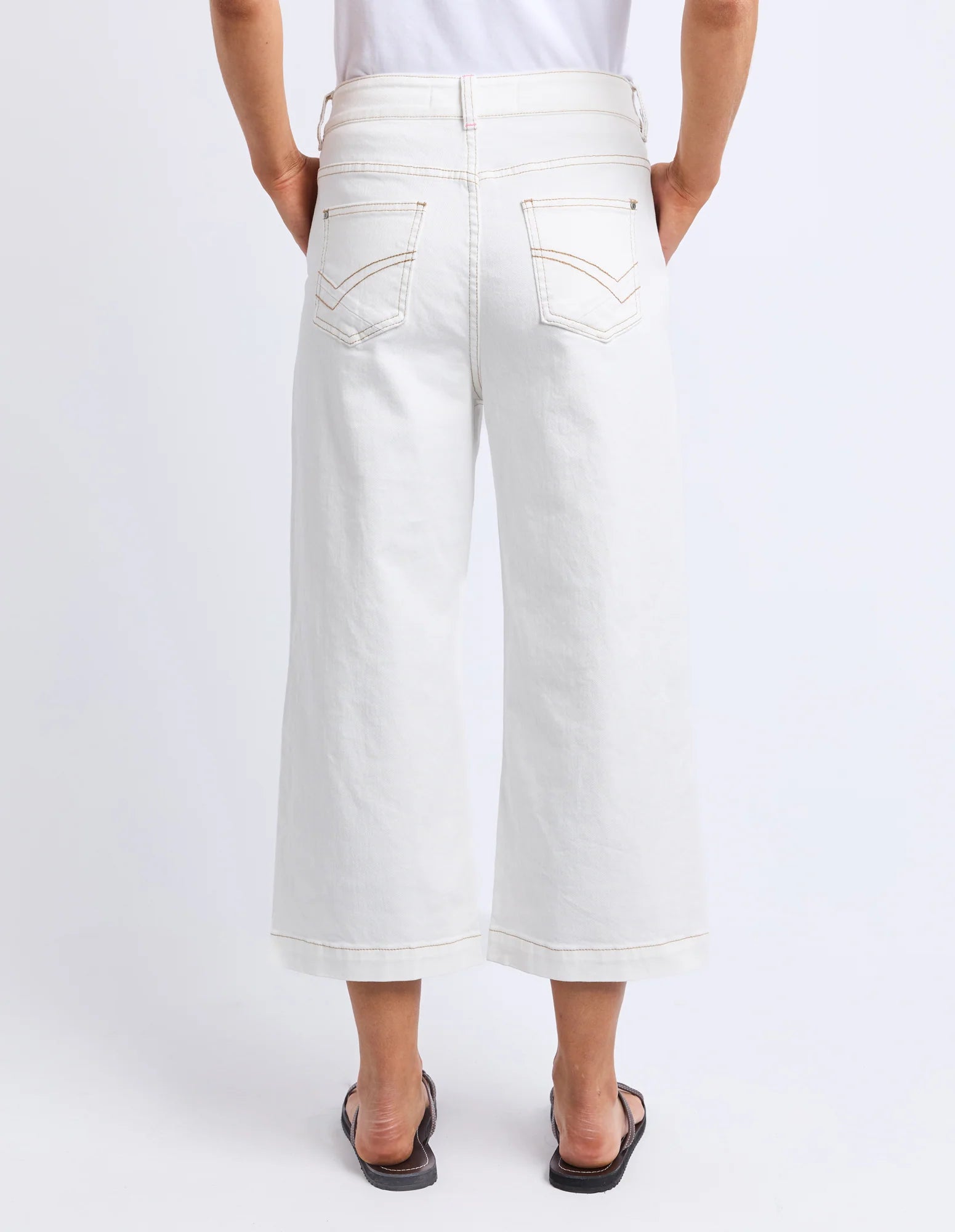 Sidney Cropped Wide Leg Jeans