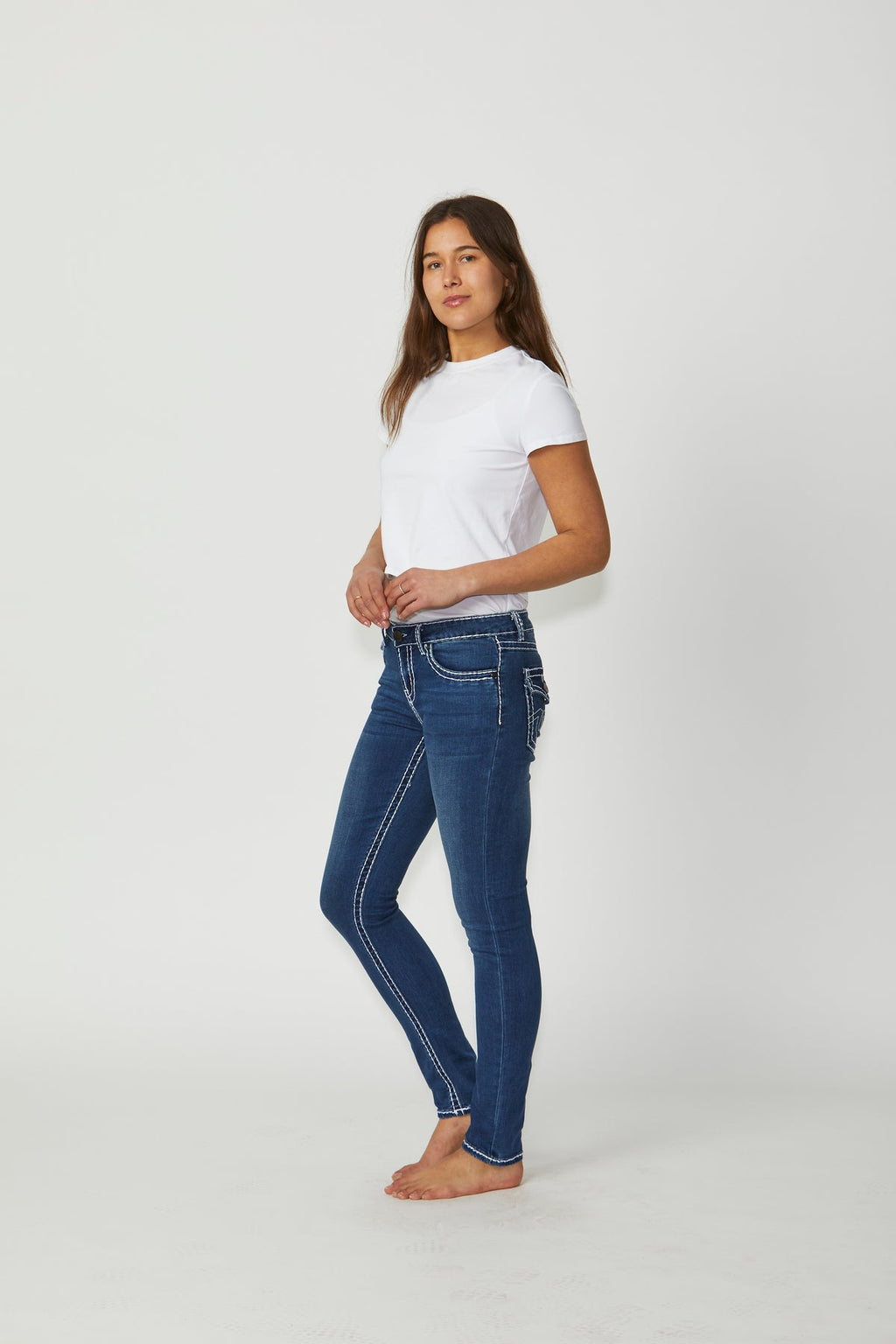 New London Jeans-CHELSEA Denim /White Stitching