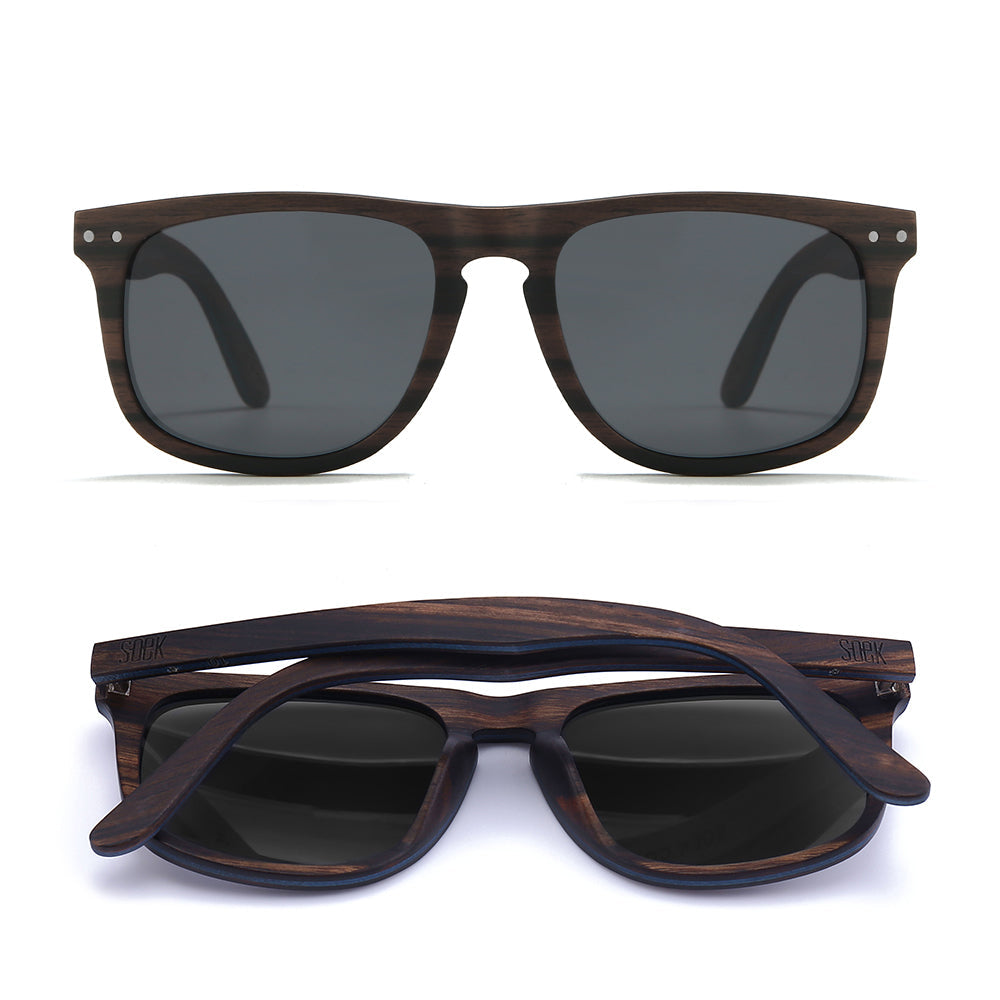 Nomad Rosewood and Black Sunglasses