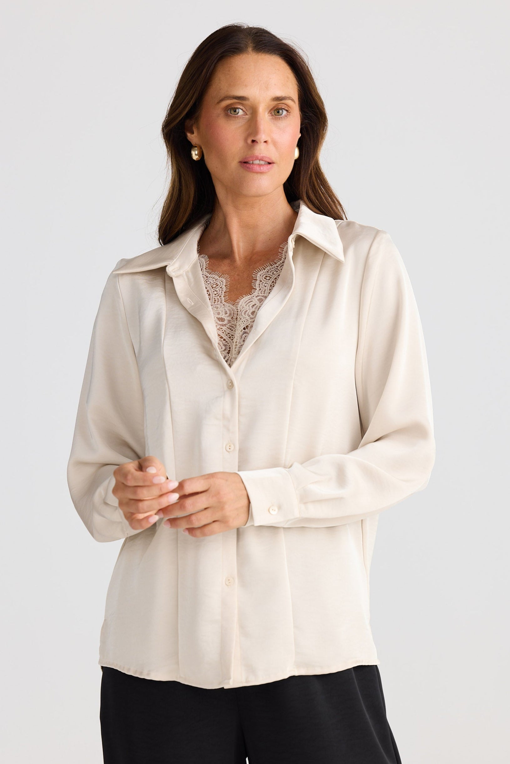 Brave + True- JEMIMA SHIRT Oyster