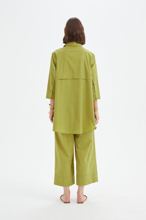 Tiered Front Lyocell Shirt