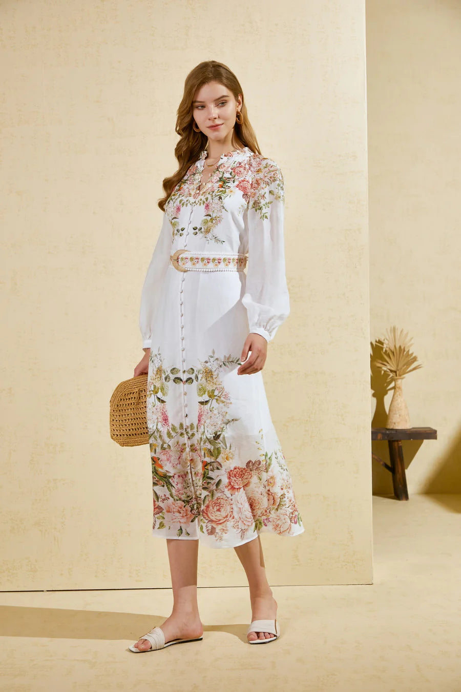 Heather Printed Dress