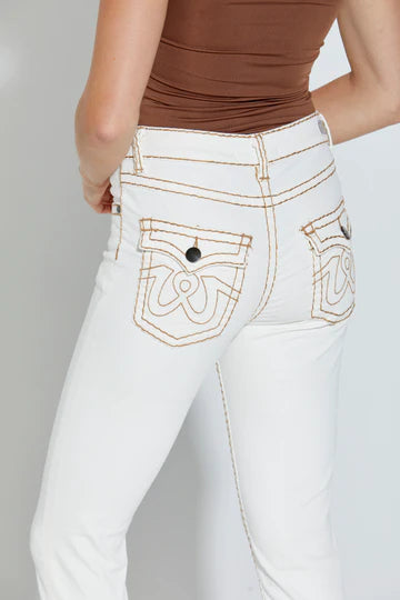 New London Jeans- Milk/Tan