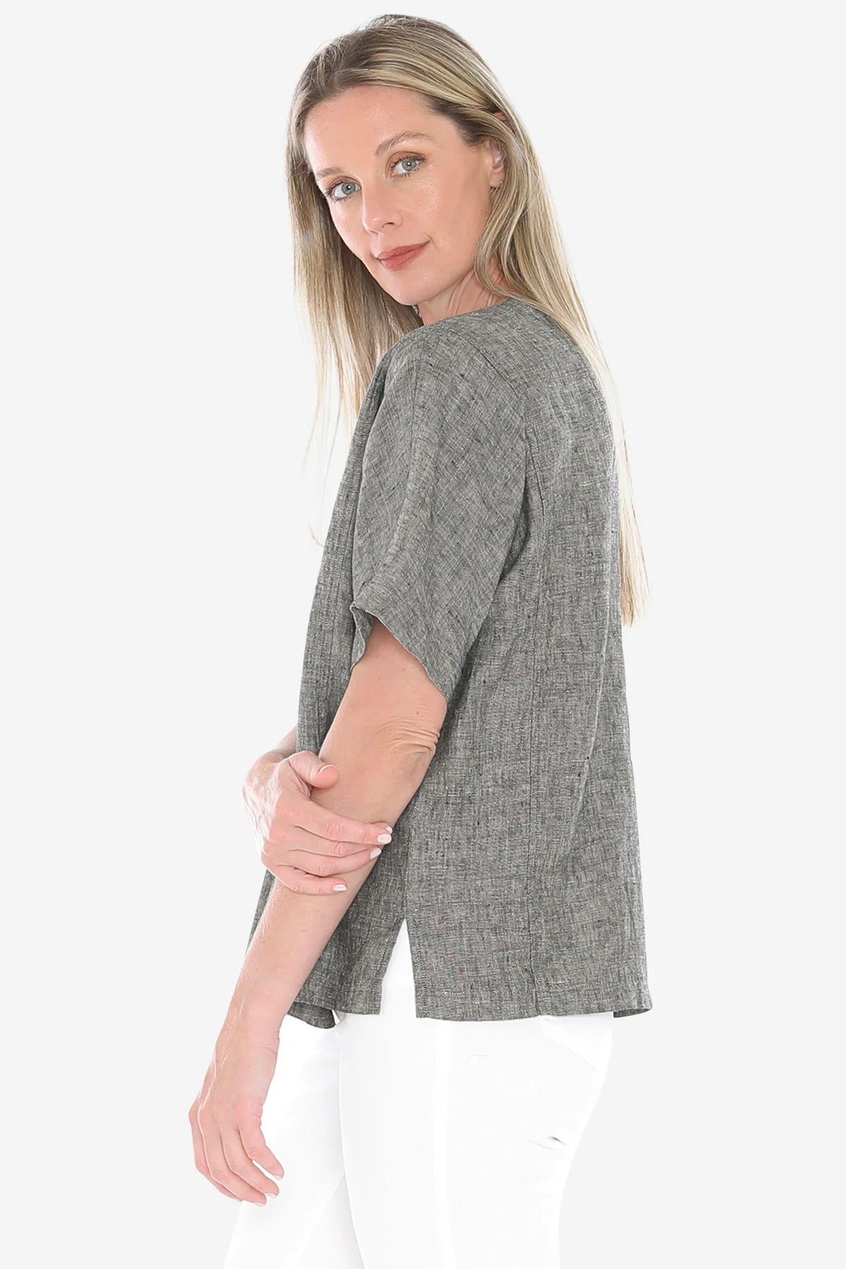 2 Pocket Linen Top