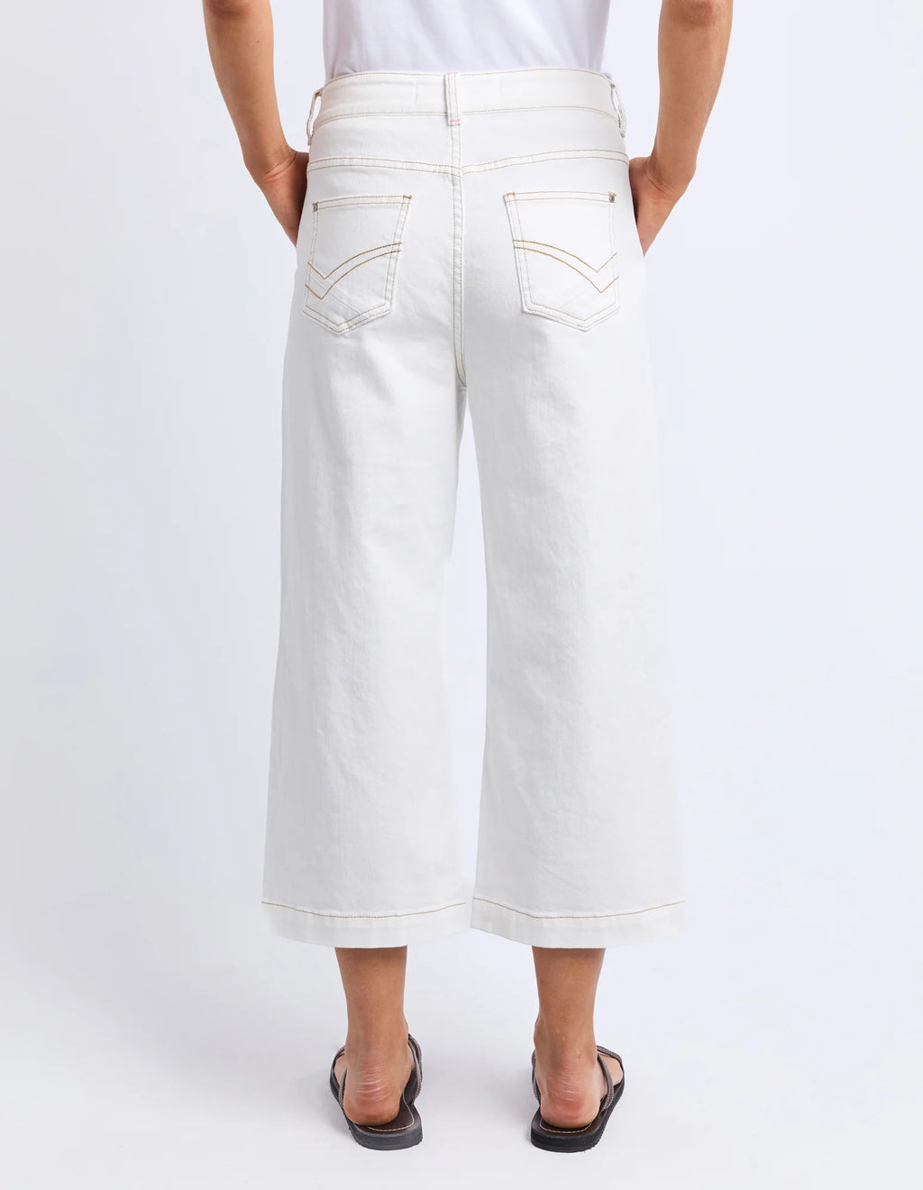 Sidney Cropped Wide Leg Jeans