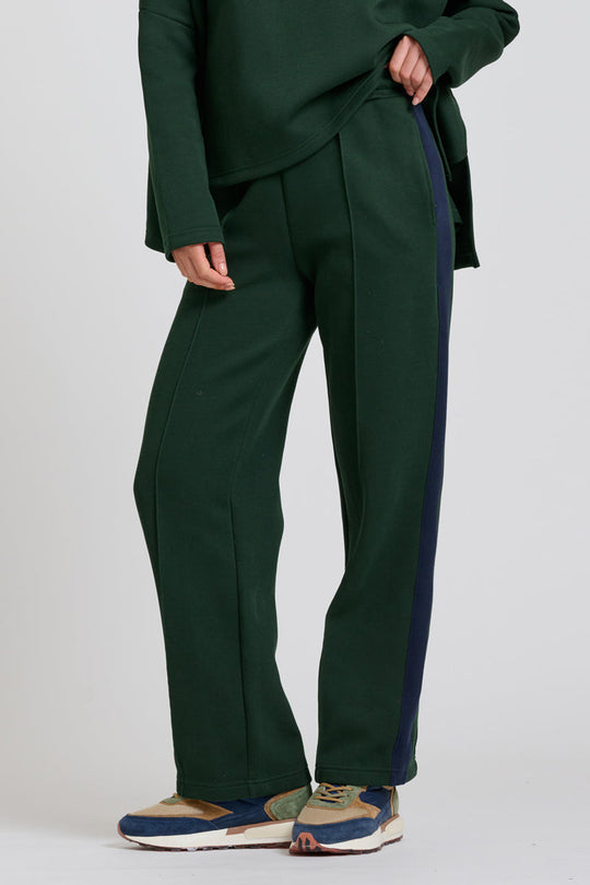 The Lola Pant- Racing Green and Navy