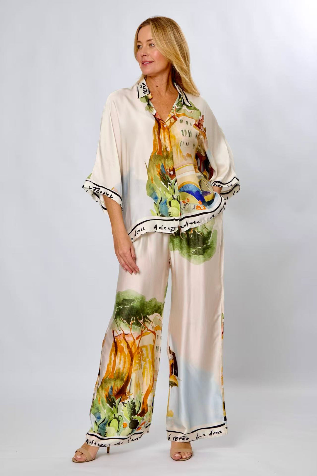 Positano Print Shirt