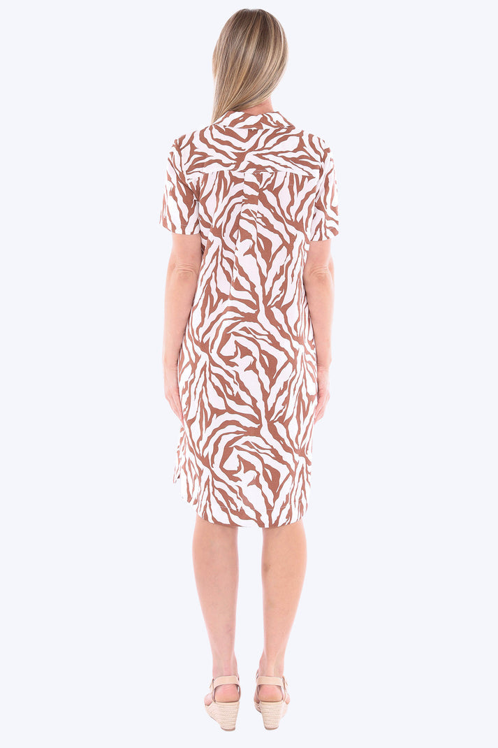 Zebra Mono Dress
